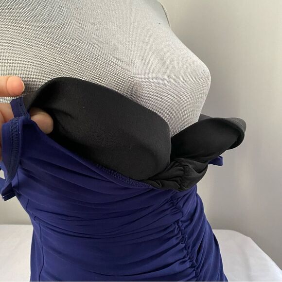 Profile by Gottex Women's Standard Center Detail V-Neck 32D Tankini Top - Picture 5 of 6